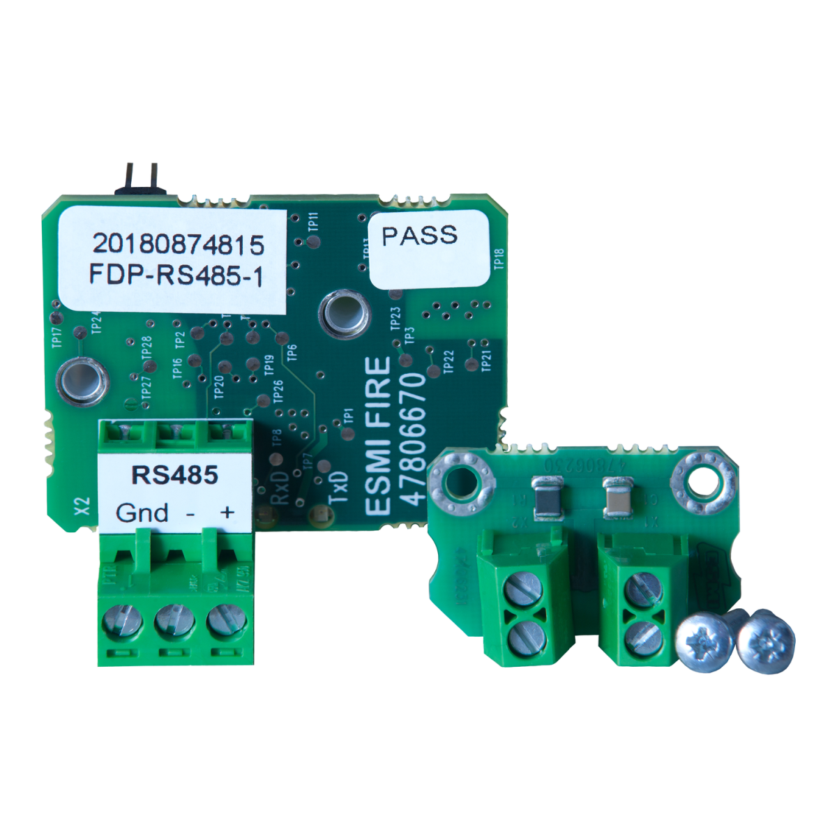 Placa de linha de informações opcional, 1 x RS485