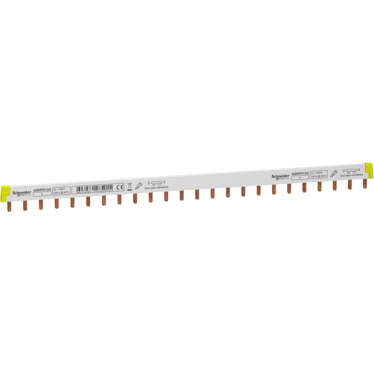 Acti 9 - barramento pente - 1L - passo 18 mm - 24 módulos - 100A