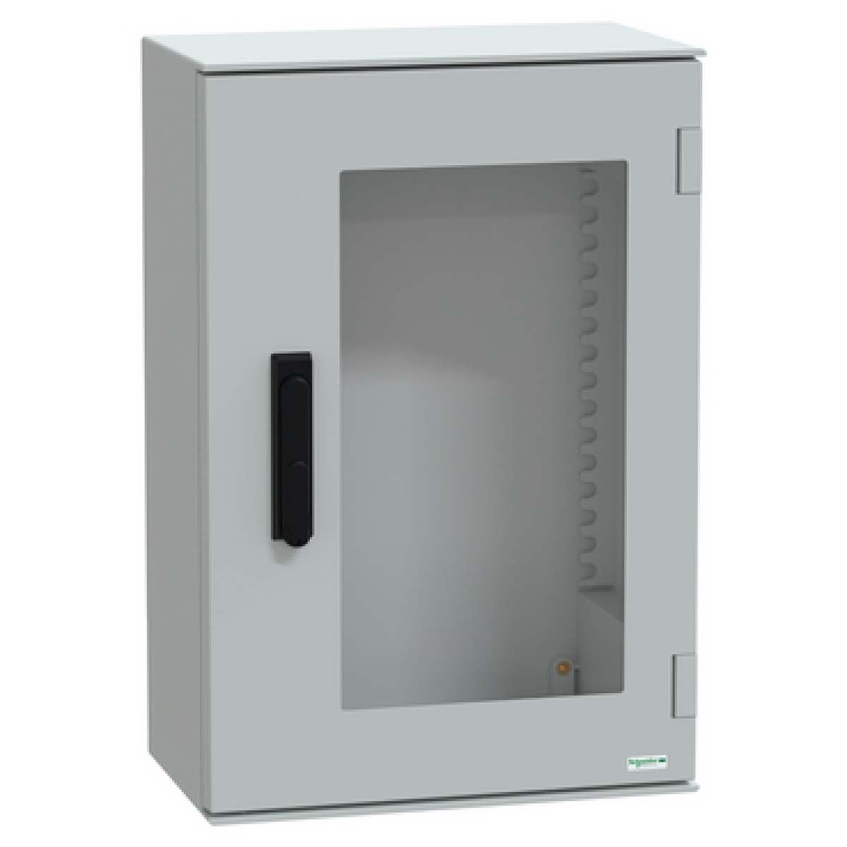 wall-mounting encl. polyester monobloc IP66 647x436x250mm 3p.lock glazed door