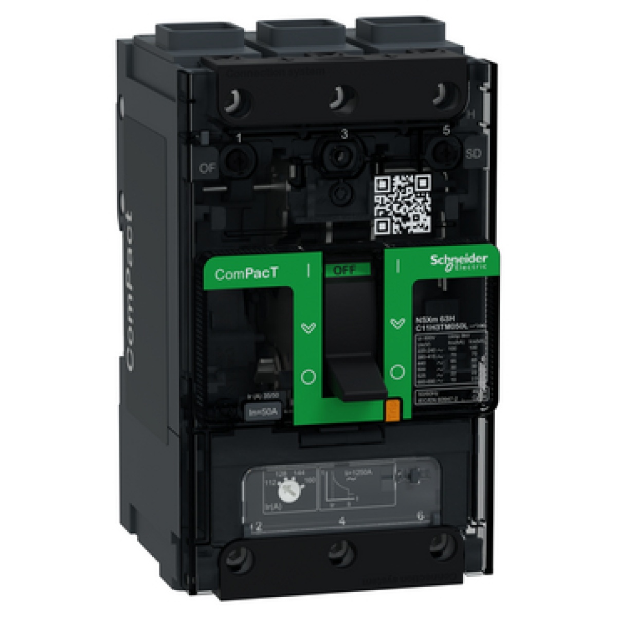 ComPacT DISJUNTOR NSXm100H 70kA CA 3P 50A TMD ELINK