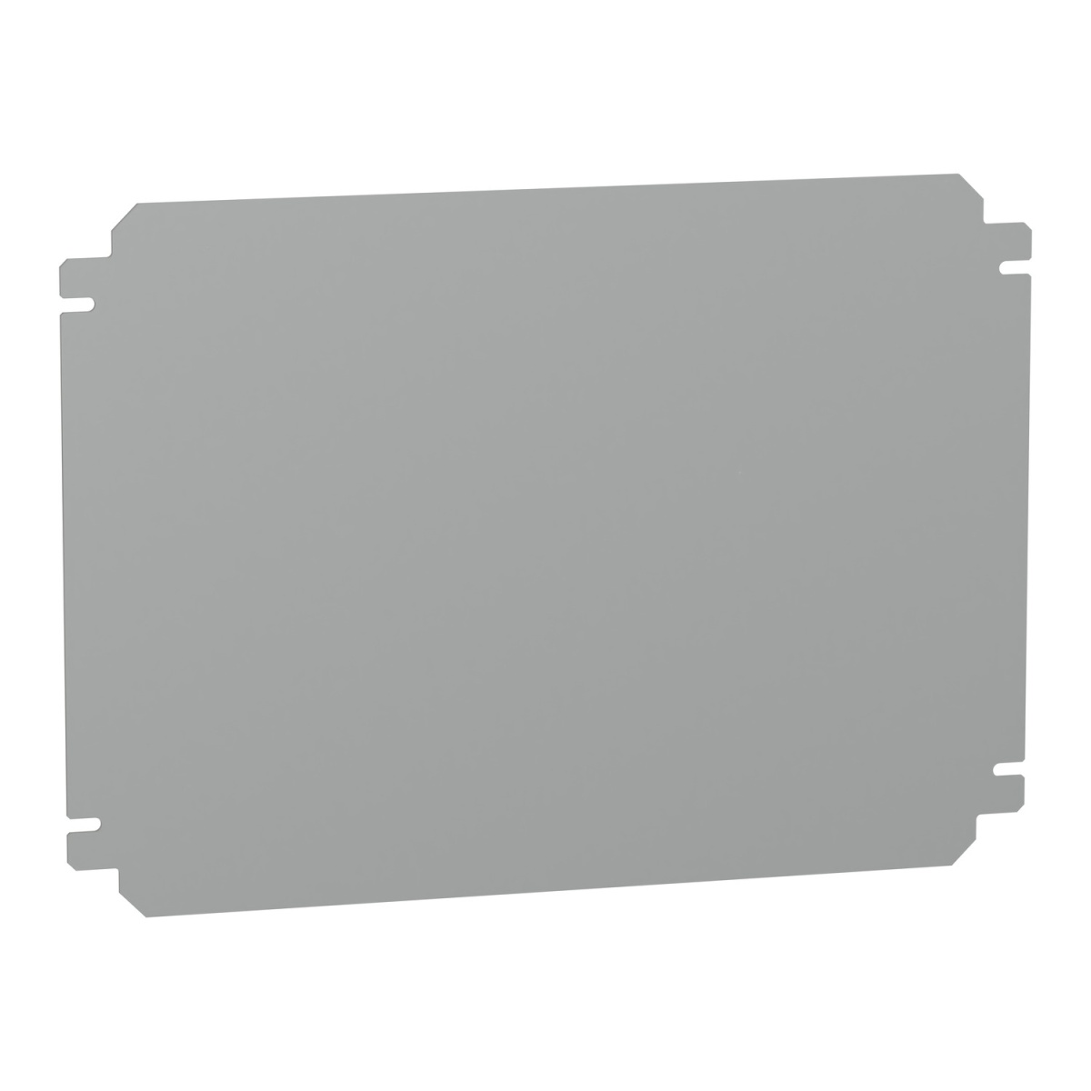 Plain mounting plate H300xW400mm made of galvanised sheet steel