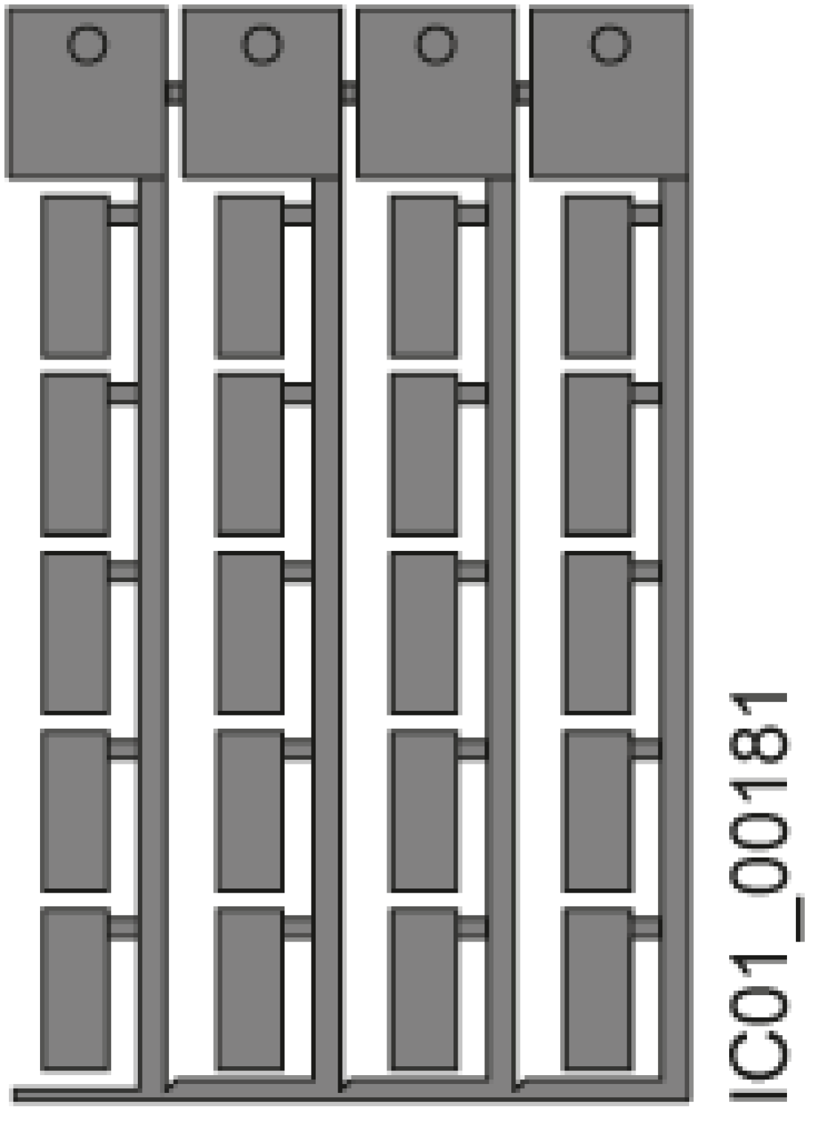 Labeling plates 20x7 mm titanium-gray