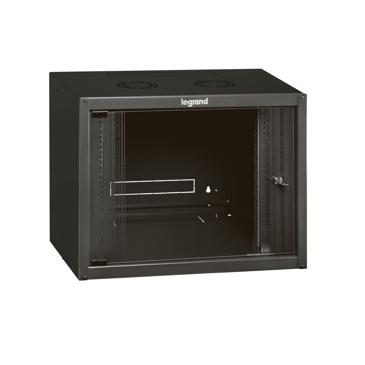 Quadros murais 19" Linkeo - RAL 7016 - 6U - 600 mm larg. - 450 mm prof