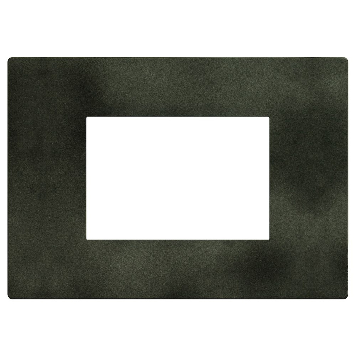 Light Now - Quadro de acabamento - 3 módulos  - Dark Green