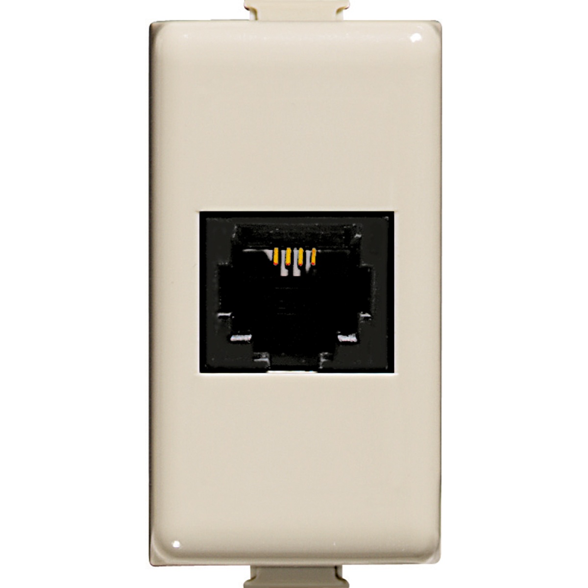 Tomada Mágica RJ45 - Cat.6 - UTP - 1 módulo - Marfim