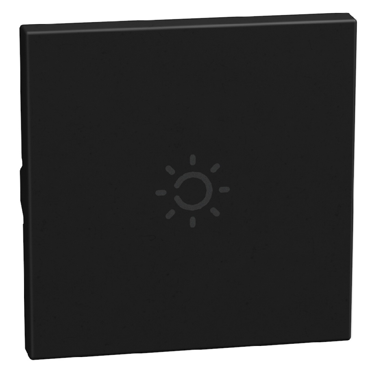 Light Now - Tecla axial com símbolo lâmpada - 2 módulos - Dark