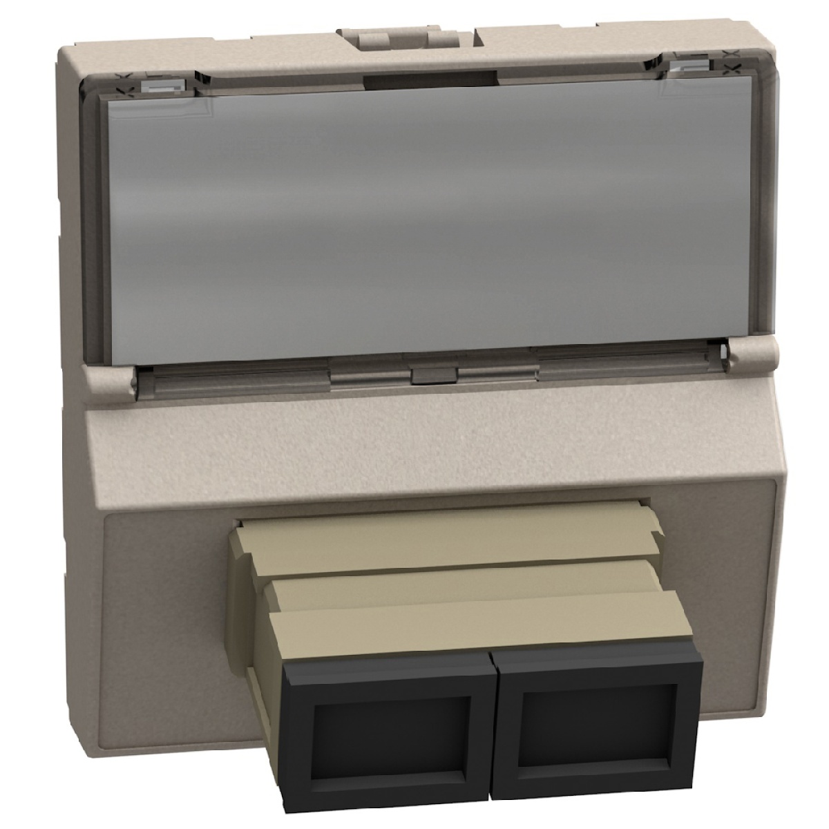 Light Now - Tomada para fibra ótica - SC - 2 módulos - Stone