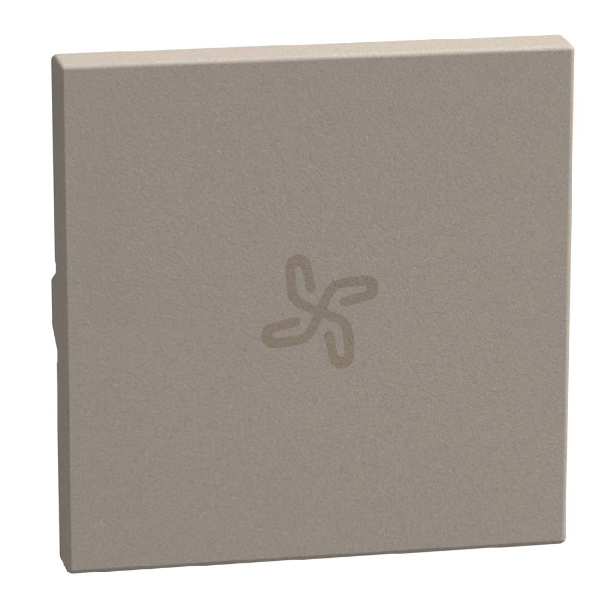 Light Now - Tecla axial com símbolo ventilação - 2 módulos - Stone