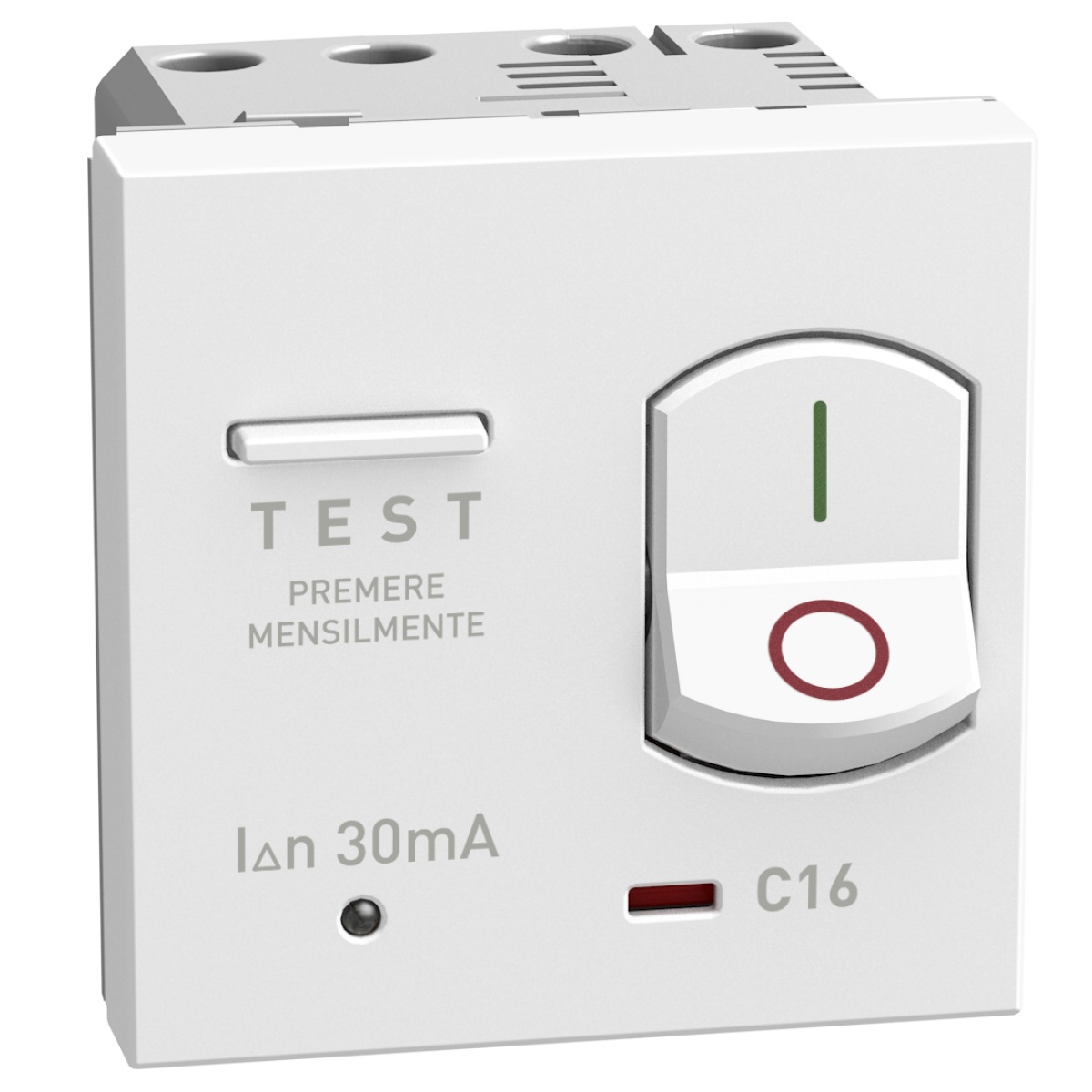 Light Now - Disjuntor diferencial 1PN 16A 30mA - 230V AC - Curva C - White