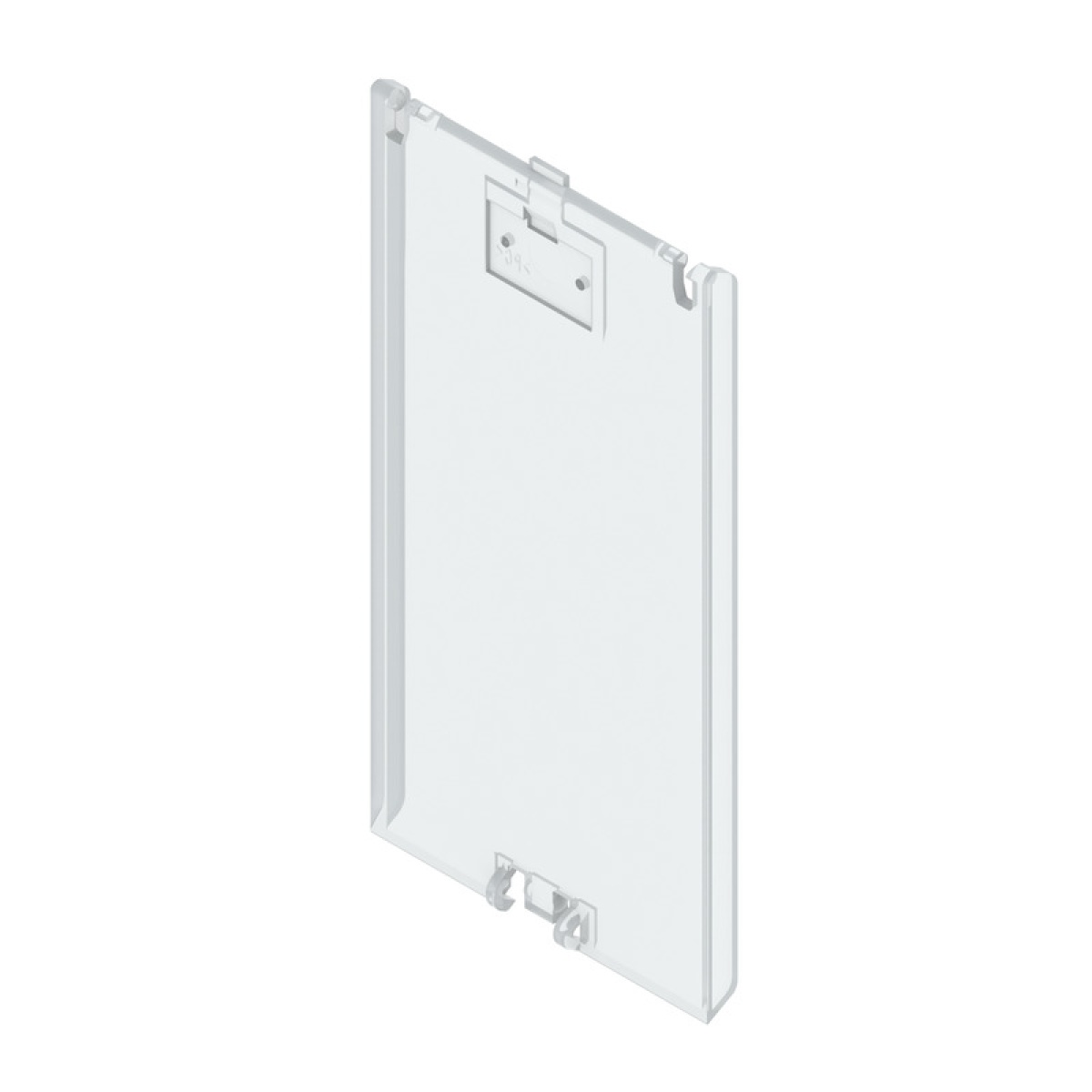 Flip cover Modular housing, Width 45 , Plastic, Transparent