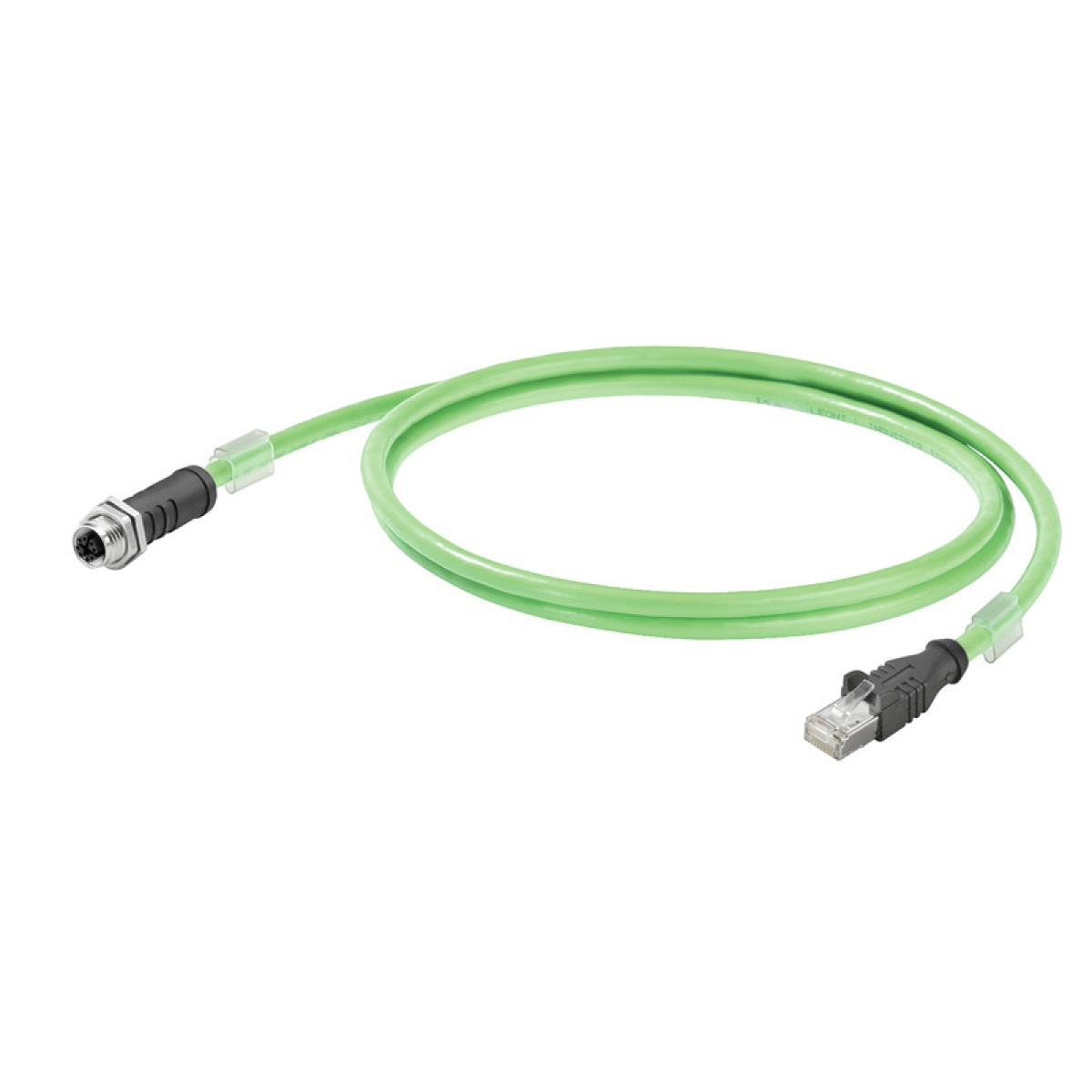 Copper data cable Assembled, Number of poles 8, Length 2 m