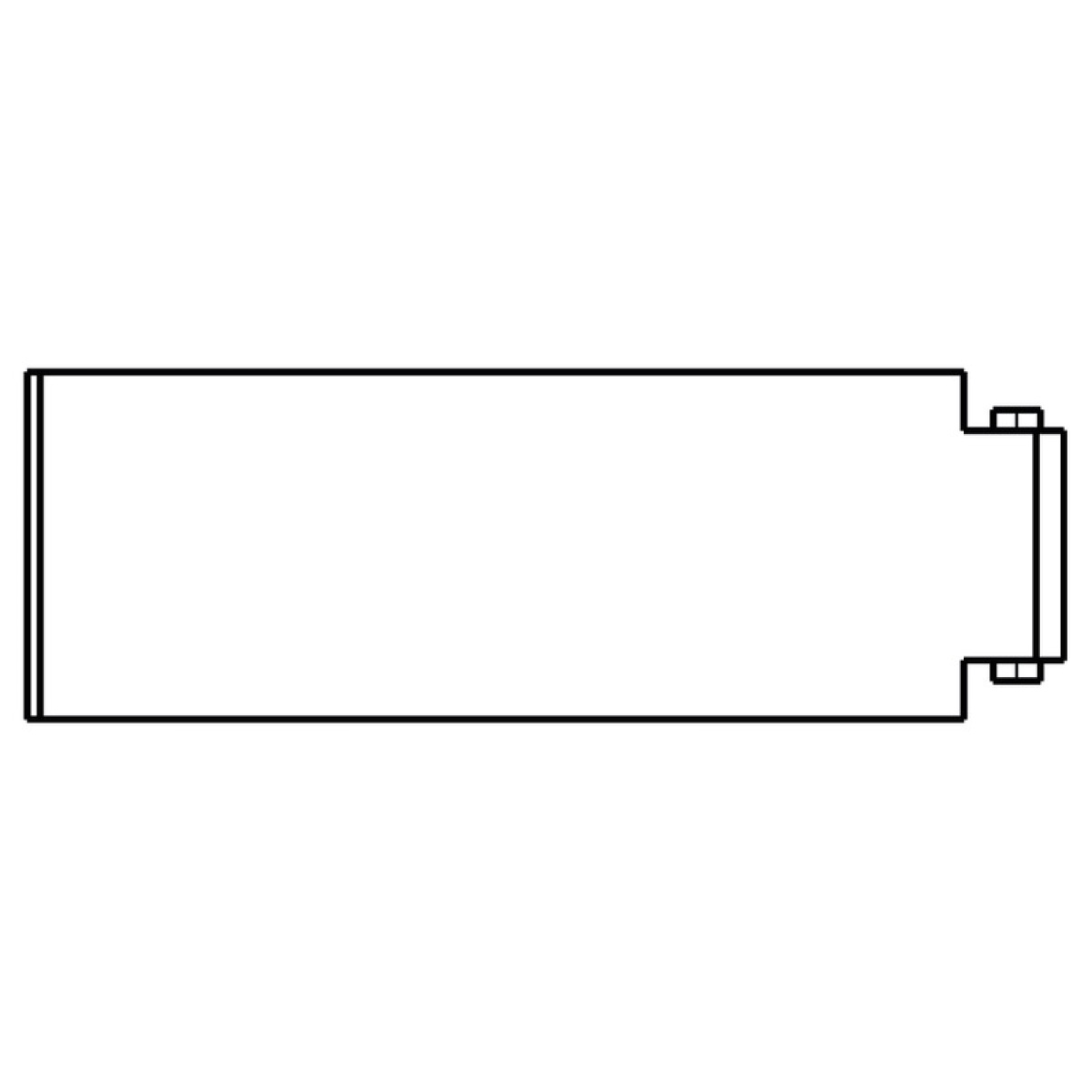 Flip cover Small housing, Width 5.9 , Plastic, Transparent