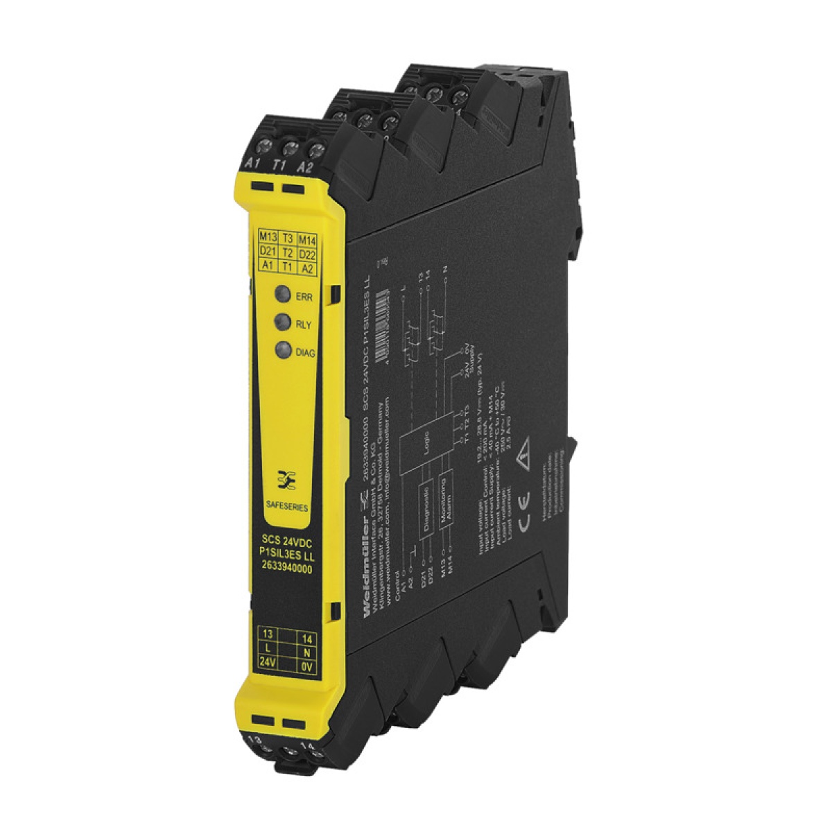 Safety relay, SIL 3, EN 615082010