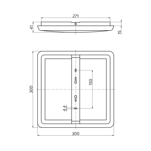 BEG 93615 AL12-25-300-LED-3C luminária LED