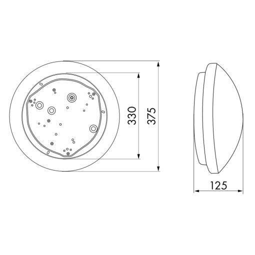BEG 94447 HF-L11 Detector de movimento AF Plafón circular
