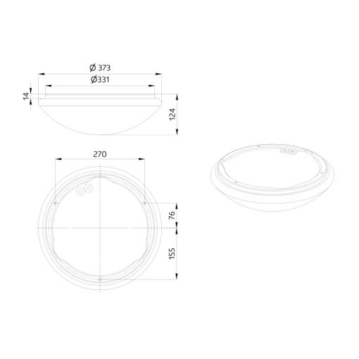 BEG 94448 L11 Plafón circular