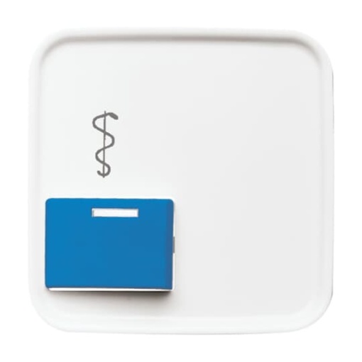 Cover plate 1 gang Blue alpine white  Reflex SI