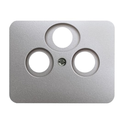 Cover plate SAT 3 gang titanium  alpha