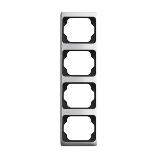 Cover frame 4gang titanium  alpha exclusive