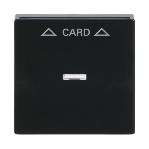 Cover plate with legend Card Symbol arrows for Switchpush button Hotel card anthracite  Platform 63