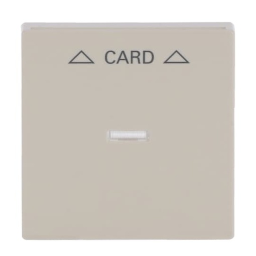 Cover plate with legend Card Symbol arrows for Switchpush button Hotel card ivory white  Platform 63
