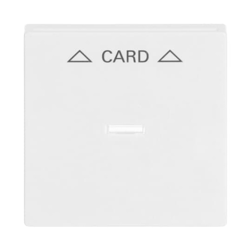 Cover plate with legend Card Symbol arrows for Switchpush button Hotel card studio white  Platform 63
