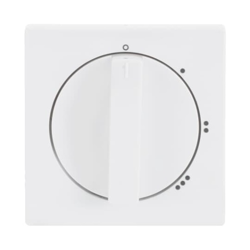 Cover plate with legend Symbol 0123 for Level switch Turn button studio white  Platform 63