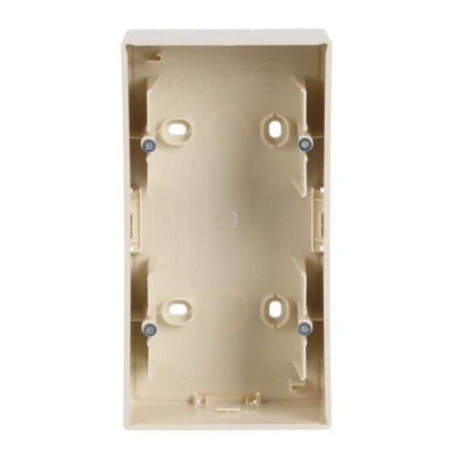Mounting Box 2 gang ivory white  future linear