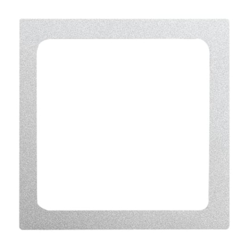 Cover BuschInfolicht aluminium silver  Platform 63