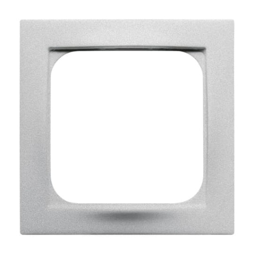 Cover plate Telecommunication inserts 50 x 50 mm aluminium silver  impuls