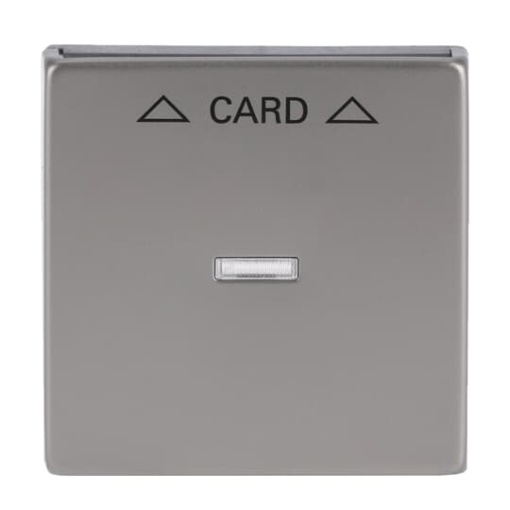 Cover plate with legend Card Symbol arrows for Switchpush button Hotel card stainless steel  Pure Stainless Steel