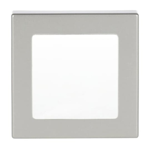 Cover BuschInfolicht stainless steel  Pure Stainless Steel