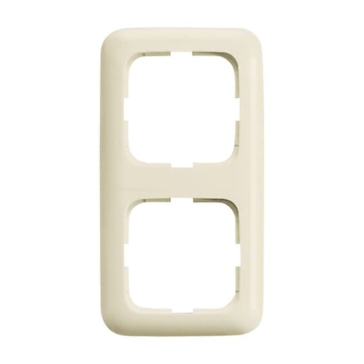 Cover frame 2gang white  BuschDuro 2000 SI