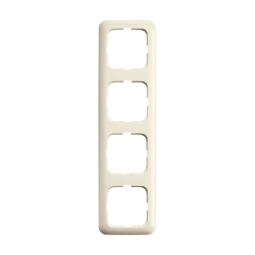 Cover frame 4gang white  BuschDuro 2000 SI