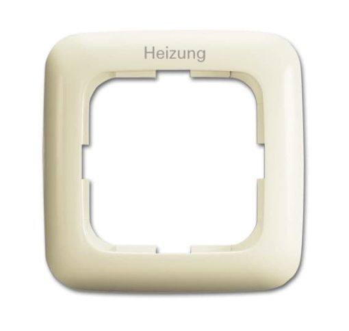Cover frame with legend 1gang white  BuschDuro 2000 SI
