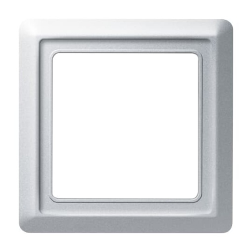 Cover frame 1gangs aluminium silver  Allwetter 44 IP 44