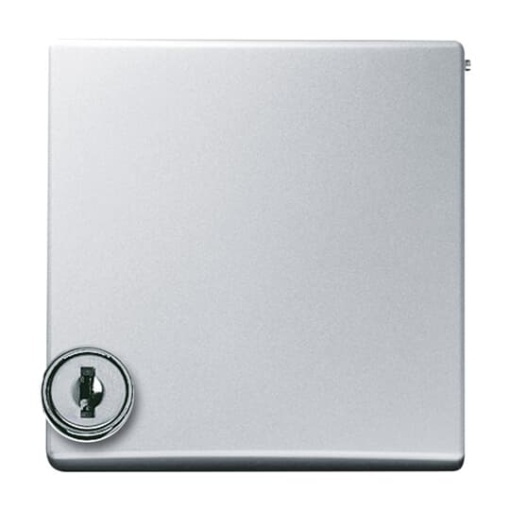 Intermediate Ring with Hinged Lid Cylinder Lock with different locking Cover plates BuschDuro 2000 SI and Reflex SI aluminium silver  Allwetter 44 IP 44