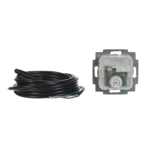 Room thermostat insert with Resistance sensor with Nightly reduction Turn button 230 V AC Normally Closed NC