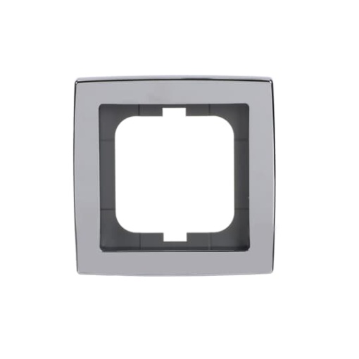 Cover frame 1-gang chrome gloss - solo