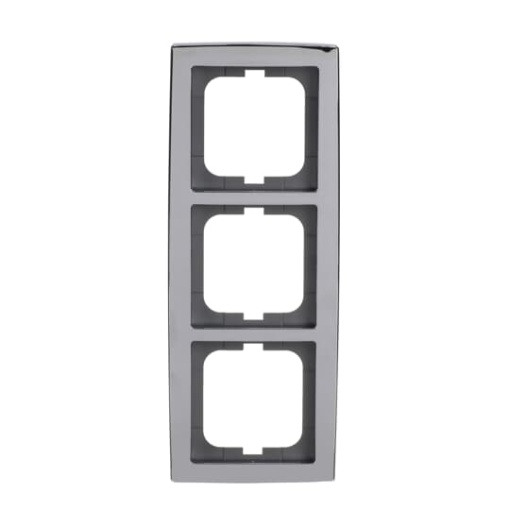 Cover frame 3gangs chrome gloss  solo
