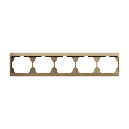Cover frame 5gang bronze  alpha exclusive