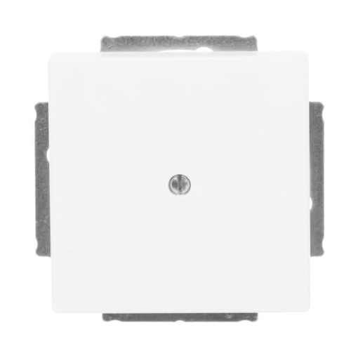 Cover plate Blind cap with Mounting plate studio white matt  Platform 63