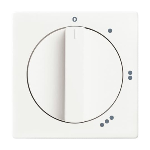 Cover plate with legend Symbol 0123 for Level switch Turn button studio white matt  Platform 63