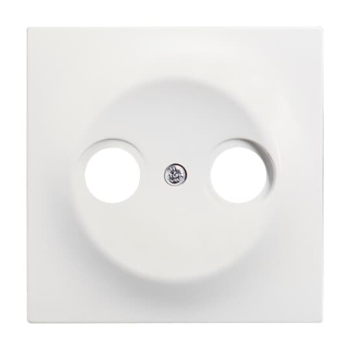 Cover plate SAT 2 gang studio white matt  impuls