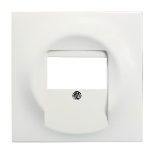 Cover plate TAE UAE  TAE USB  VGA  HDMI  loudspeaker 1 gang studio white matt  impuls