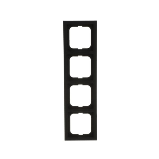 Cover frame 4gang black matt  future linear