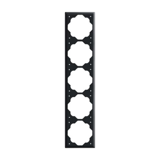 Cover frame 5gangs black matt  impuls