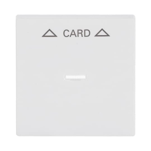 Cover plate with legend Card Symbol arrows for Switchpush button Hotel card studio white matt  Platform 63