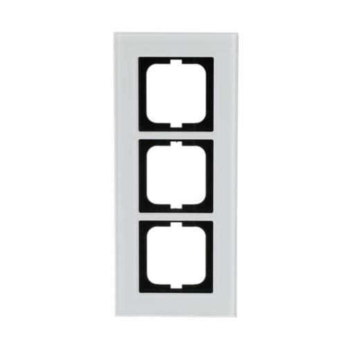 Cover frame 3gangs white glass  carat