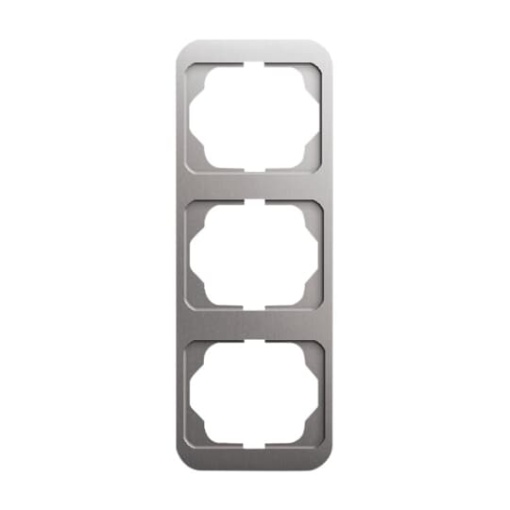 Cover frame 3gang platinum  alpha nea
